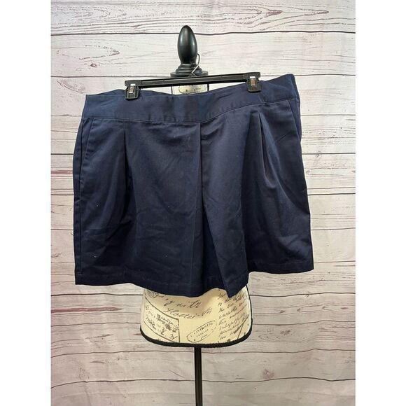 Lands End 16p navy blue skirt with‎ pockets - Picture 1 of 3